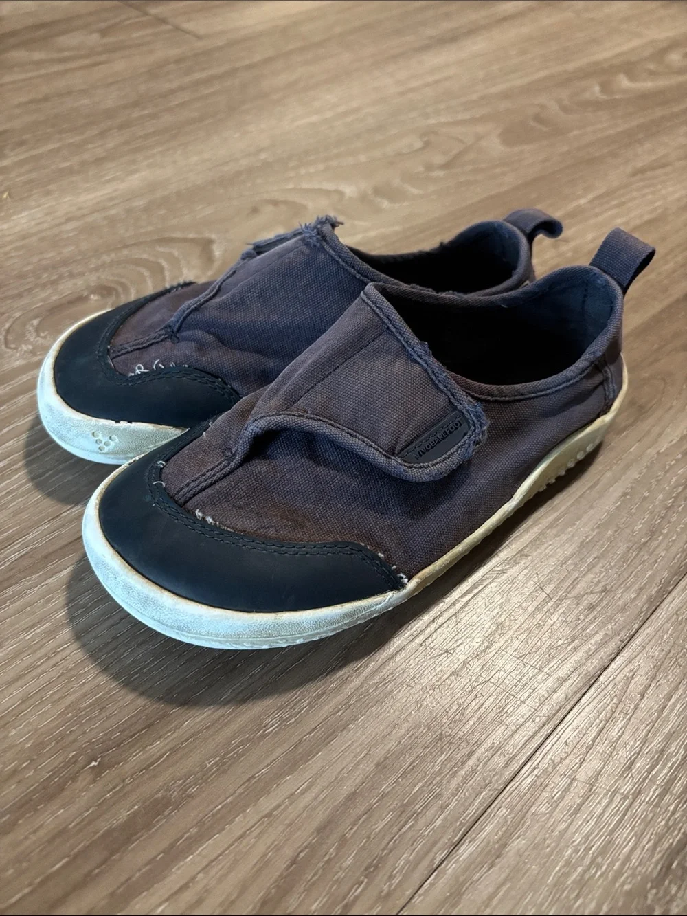Vivobarefoot Kids Play Shoes Size EU 30 (US12/12.5) Navy Velcro Strap Casual - Picture 3 of 8